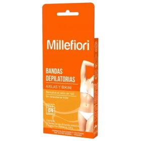 MILLEFIORI BANDAS DEPILATORIAS AXILAS Y BIKINI 16BANDAS DE CERA
