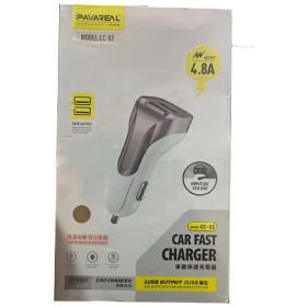 Cargador Para Auto Compatible Usb y Entrada Tipo C Pavareal