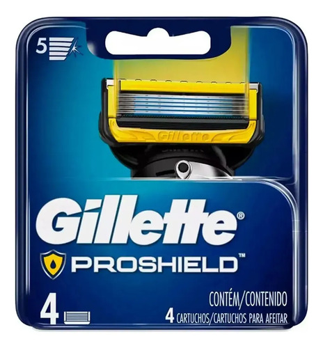 D_974378-Mlc113152173991_062026-O.jpg Gillette Repuestos 4 Cartuchos Afeitar Fusion 5 Proshield - Imagen 1