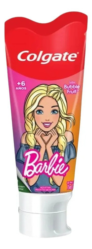 D_974950-Mlc113768231675_062026-O.jpg Colgate Crema Dental Barbie 6+ Sabor Buble Fuit 75Ml - Imagen 1