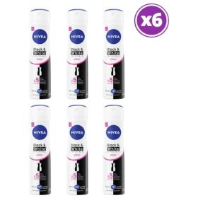 Pack 06 Nivea Antitrans Black & White Invisible Clear 150ml
