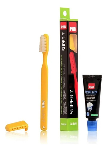 D_977635-Mlc112590024254_062026-O.jpg Phb Cepillo Dental Super 7 Suave + Pasta Dental 15Ml - Imagen 1