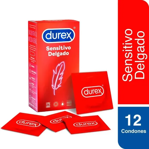 D_978268-Mla99926451515_112025-O.webp Durex Sensitivo Delgado X12 Condones Preservativos - Imagen 1