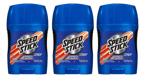 D_981389-Mlc100768367372_122025-O.jpg Pack Speed Stick Xtreme Ultra Antitranspirante En Barra 50G X3 - Imagen 1