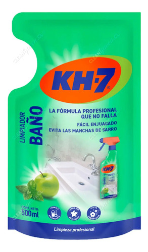 D_983002-Mlc53982170199_022023-O.jpg Kh-7 Limpiador De Baños Desinfectante Doypack 500 Ml - Imagen 1