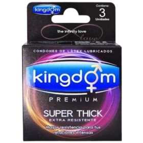 Kingdom Condones Premium Super Resistente 3 unid