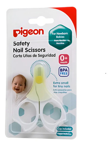 D_983639-Mlu78189090484_082024-O.jpg Tijera Para Uñas De Bebé Pigeon Color Blanco - Imagen 1