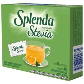 SPLENDA STEVIA ENDULZANTE EN POLVO 50 SOBRES