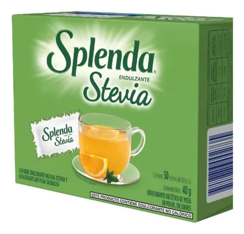 D_986801-Mlc95631566766_102025-O.jpg Splenda Stevia Endulzante En Polvo 50 Sobres - Imagen 1