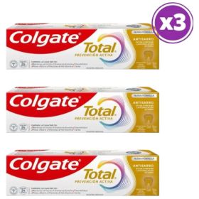Pack 03 Colgate Pasta De Diente Total Antisarro 90 G