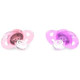 Twistshake 2 Chupetes De Ortodoncia Rosa-morado Rosa/morado
