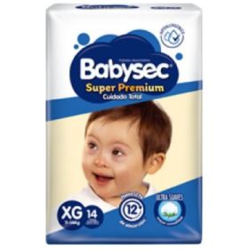 Babysec Pañales Desechables Super Premium Talla Xg / 14 Un