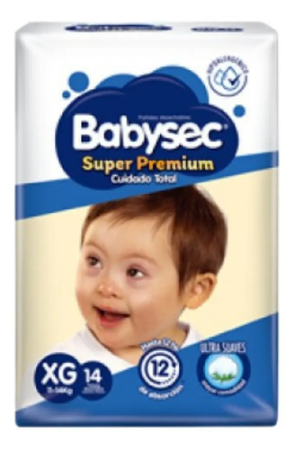 D_990040-Mlc49646442766_042022-O.jpg Babysec Pañales Desechables Super Premium Talla Xg / 14 Un - Imagen 1