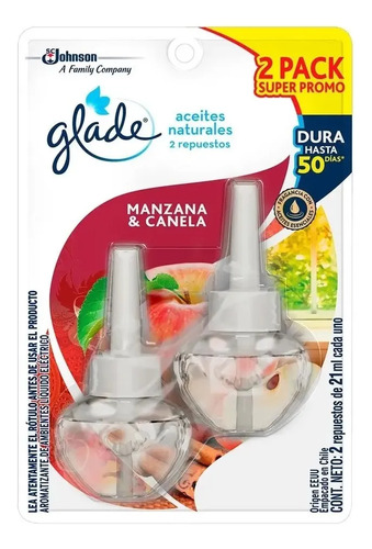 D_990807-Mlc113767880887_062026-O.jpg Glade Repuesto Aceites Naturales Manzana Y Canela 2Un - Imagen 1