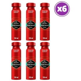 Pack 06 Old Spice Pure Sport Desodorante Spray 96g