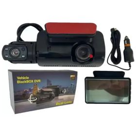Camara Dvr Para Automovil Con Doble Lente  1440 Full Hd