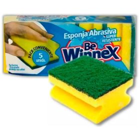 Esponja abrasiva 5u be winnex