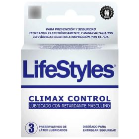 CLIMAX CONTROL PRESERVATIVO LIFESTYLES 3UN
