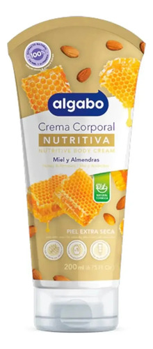 D_999687-Mlc113768309179_062026-O.jpg Algabo Crema Corporal Nutritiva Miel Y Almendra 200Ml - Imagen 1